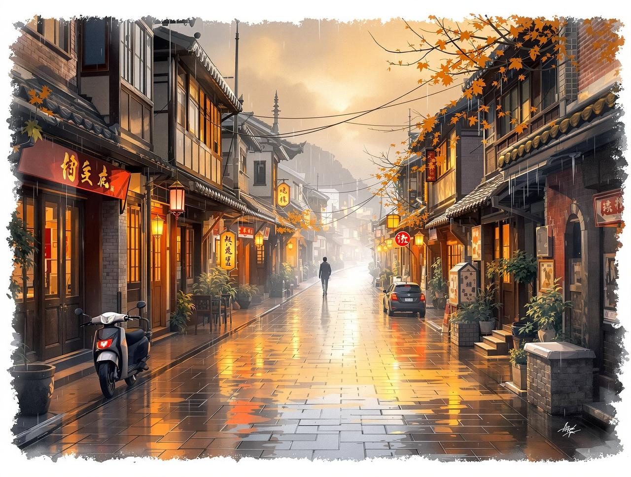漫剧在线看作品《老街的雨》- 年代记忆题材短剧
